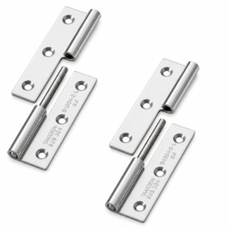 2 piezas de bisagra para póster de alta calidad, B-1004-2-L, altura: 64 mm, de TAKIGEN, capacidad de carga: 10 kg (23 lbs), versión: izquierda. Imagen del producto