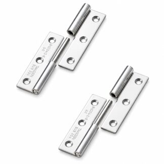2 piezas de bisagra de póster de alta calidad, B-1004-2-R, altura: 64 mm, de TAKIGEN, capacidad de carga: 10 kg (23 lbs), versión: derecha. Imagen del producto