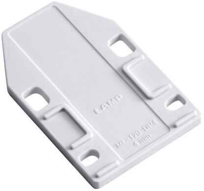 Placa espaciadora de 4 piezas, de poliacetal, superficie: blanca, 70 mm (2-3/4"), ML-120-DP4-WT. Placa de compensación para mosquetones magnéticos ML-120BR, ML-120W y ML-120BL de Sugatsune, de Sugatsune / LAMP® (Japón) - Imagen 5