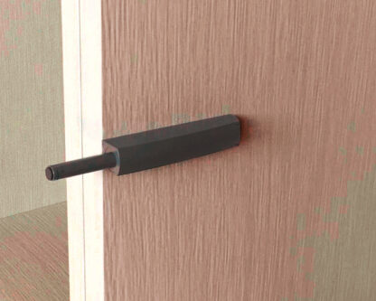 Elegante mosquetón de 2 piezas con carcasa de montaje, superficie: blanco, versión: no magnética, 1900215. Abridor de puerta push-to-open estable para puertas de muebles, puertas de armarios, solapas y mucho más, by EMUCA - Imagen 6