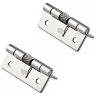 2 piezas de correa de muelle de alta calidad, fabricadas en acero inoxidable SUS304, 32 mm (1-17/64"), par motor: 12,3 N·m, TH-61SUS-2. Bisagra robusta de muelle para aletas de dispositivo, puertas de carcasa, tapas y mucho más, por TOCHIGIYA (Japón)