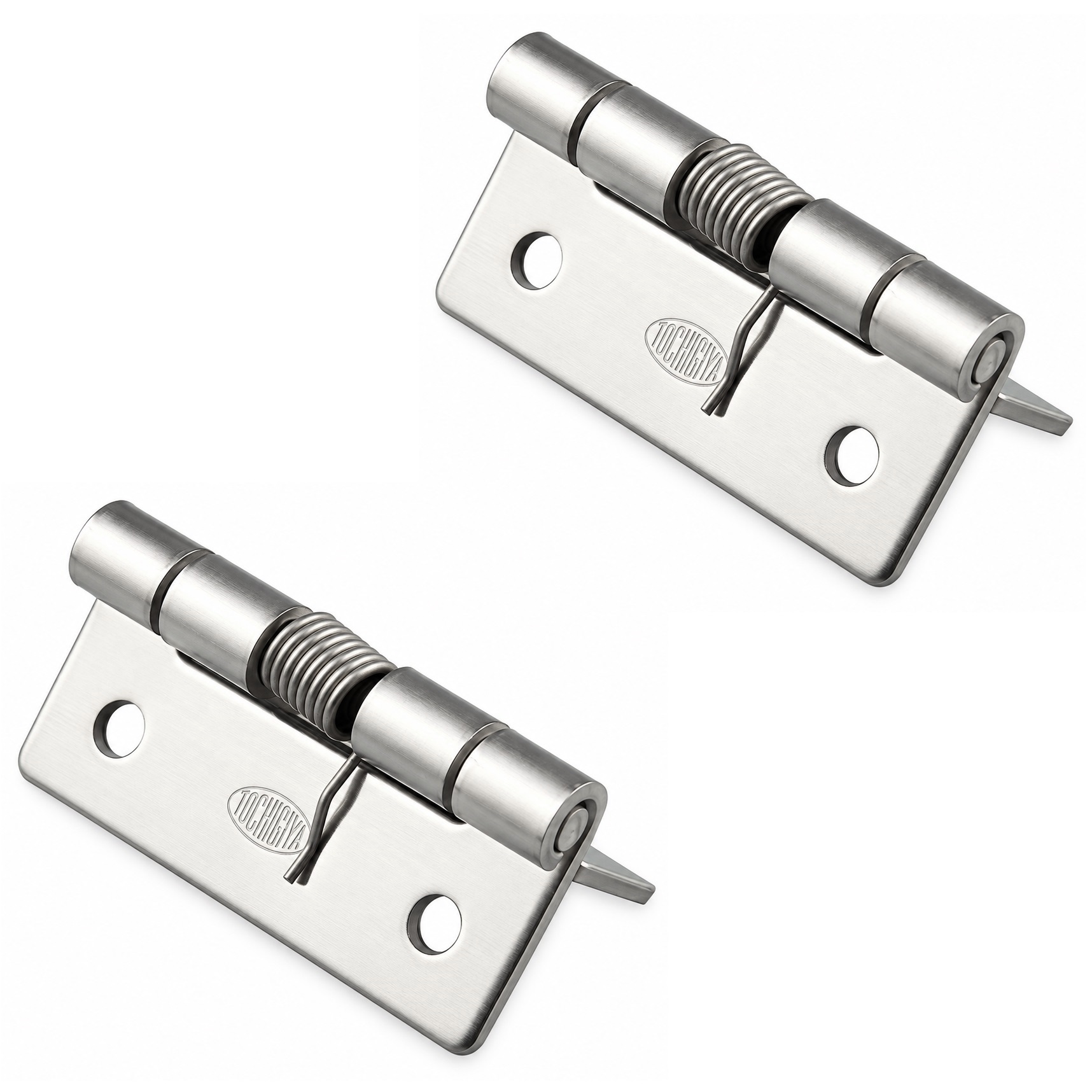 2 piezas de correa de muelle de alta calidad, fabricadas en acero inoxidable SUS304, 32 mm (1-17/64"), par motor: 12,3 N·m, TH-61SUS-2. Bisagra robusta de muelle para aletas de dispositivo, puertas de carcasa, tapas y mucho más, por TOCHIGIYA (Japón)
