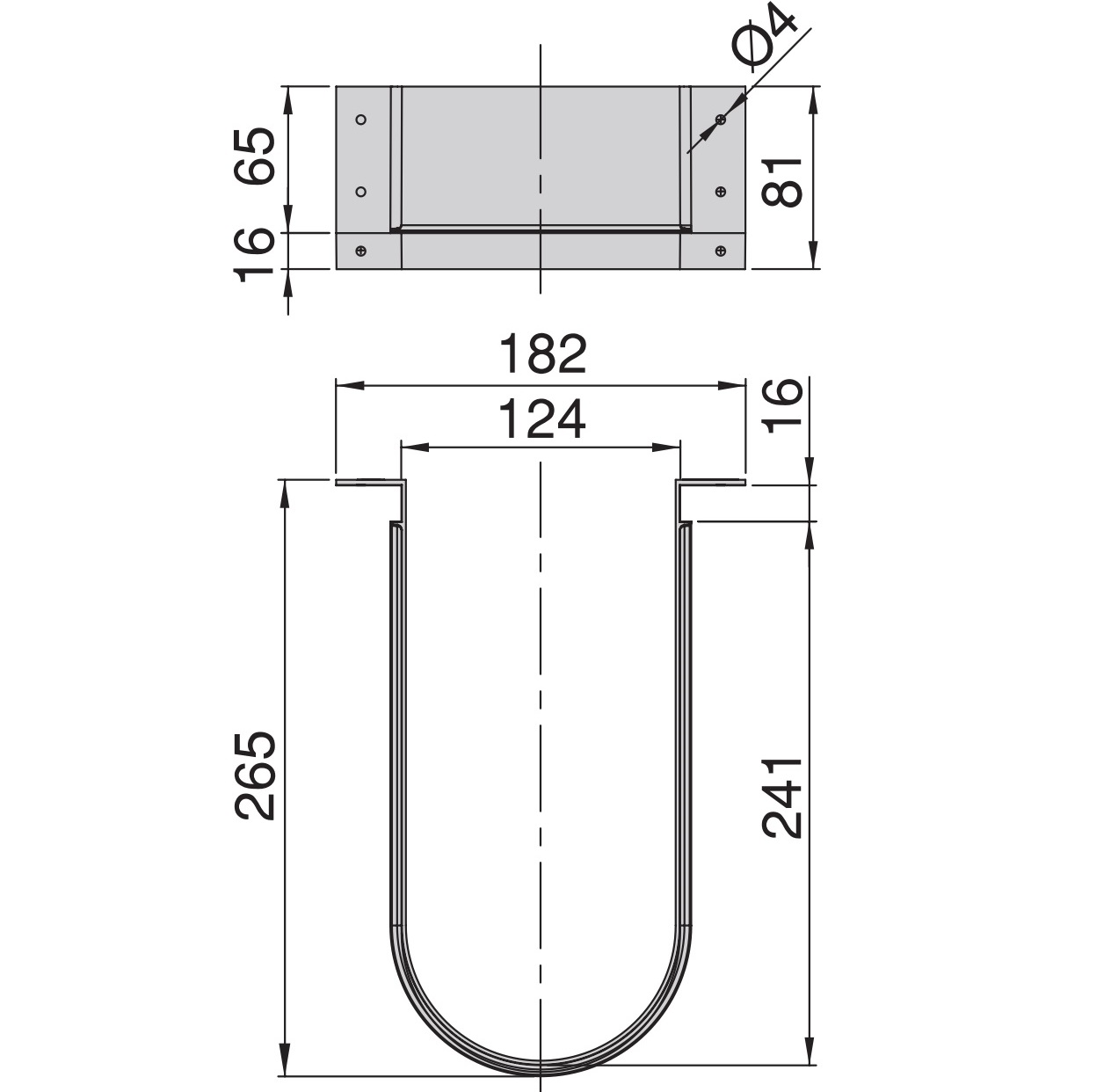 Sifón curvo recortado, de plástico, superficie: gris, 3044421. protección de sifón para mueble de lavabo, mueble de cocina, mueble de baño, sifón, desagüe y mucho más, de EMUCA - Imagen 2