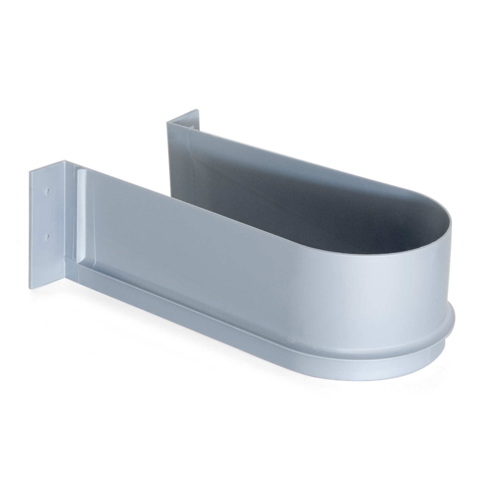 Sifón curvo recortado, de plástico, superficie: gris, 3044421. protección de sifón para mueble de lavabo, mueble de cocina, mueble de baño, sifón, desagüe y mucho más, de EMUCA