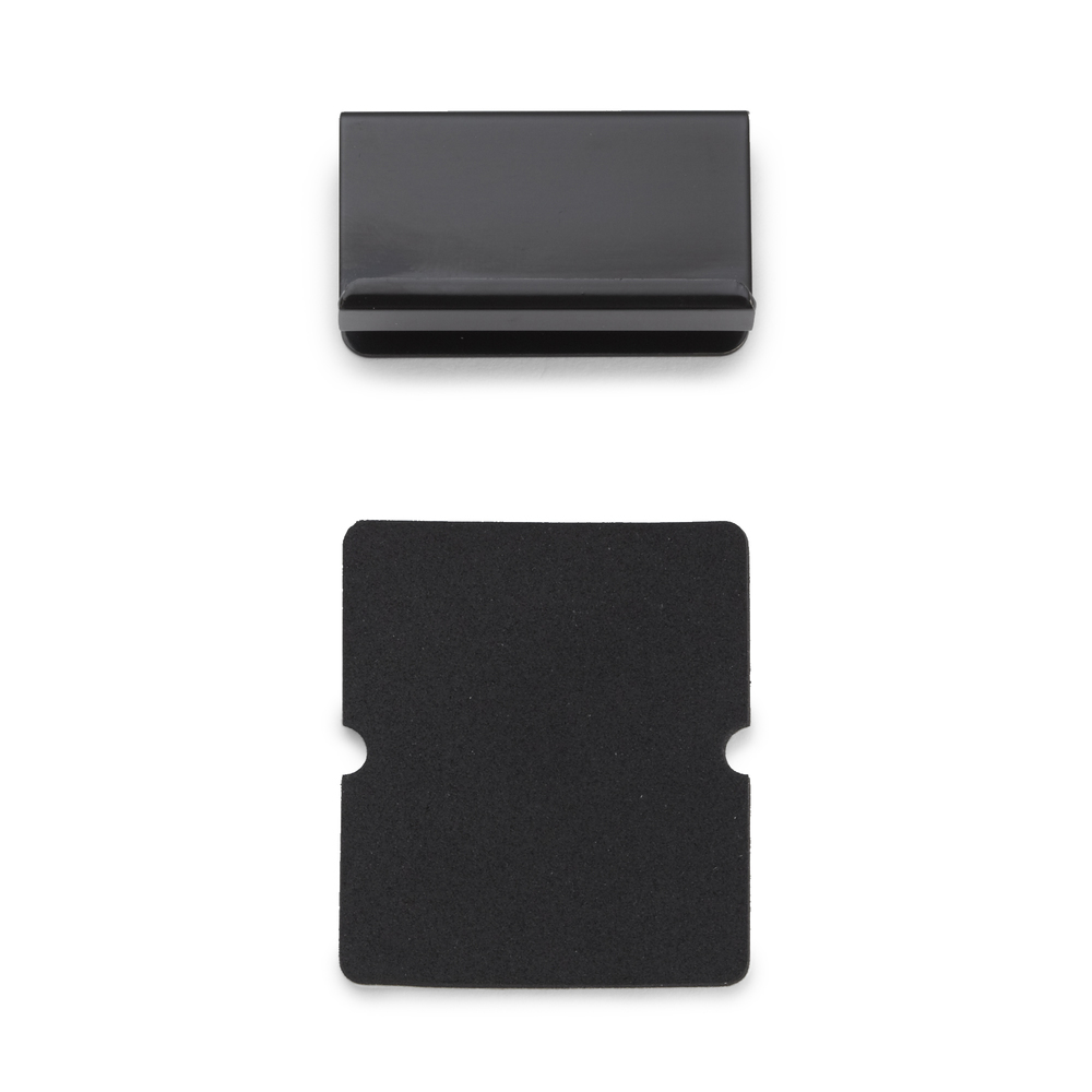 Gegenplatte für Glasstärke 5 mm (13/64″), mit Grifffunktion K-150B, 40 mm (1-37/64″) von Sugatsune, schwarz. Produktbild