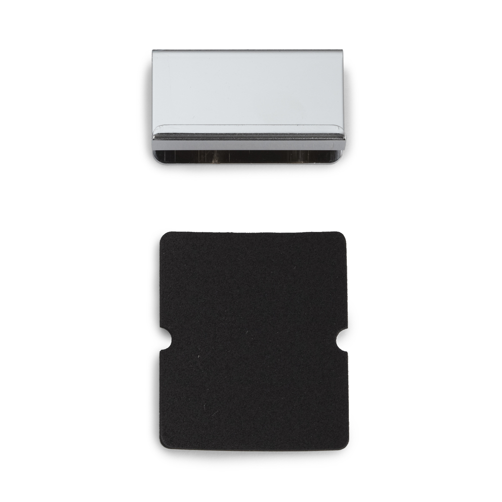 Gegenplatte für Glasstärke 5 mm (13/64″), mit Grifffunktion K-150CR, 40 mm (1-37/64″) von Sugatsune, verchromt. Produktbild