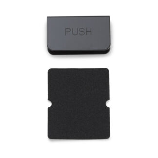 Contraplaca para vidrio de 5 mm (13/64") de espesor K-130B, 40 mm (1-37/64") de Sugatsune, negro. Imagen del producto
