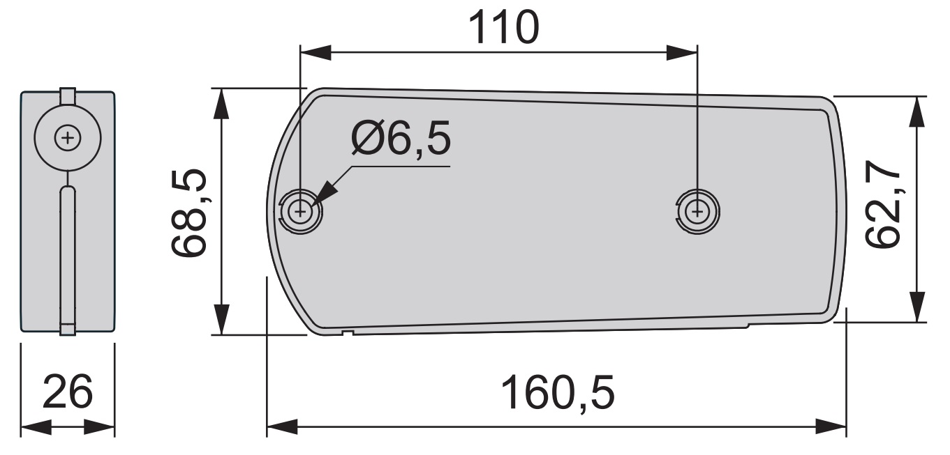 Ajuste de solapas de alta calidad con tirador de cable, capacidad de carga: 10 kg (22 lbs), superficie: gris, 1010521. Soporte robusto para solapas de cuerda para solapas de muebles, solapas de armario, solapas de secretaria, solapas de barra y mucho más, por EMUCA - Imagen 2