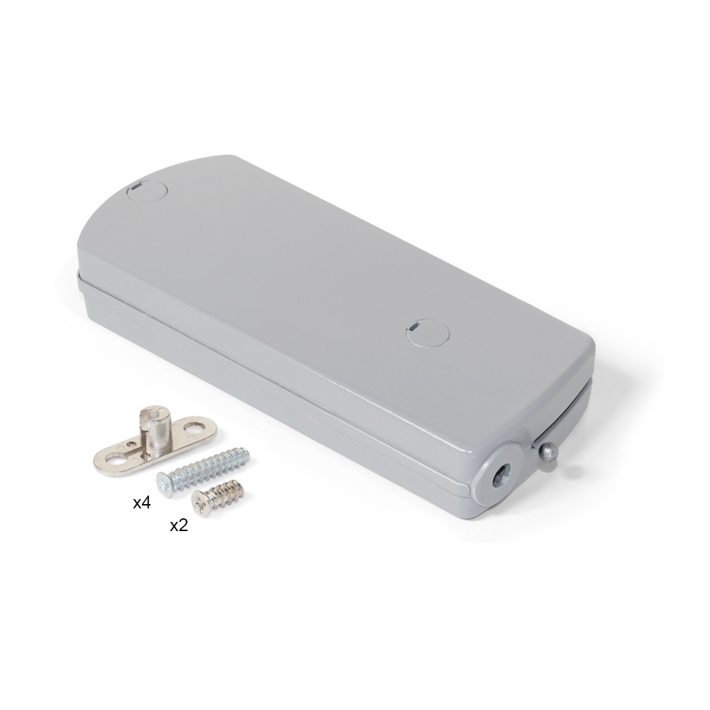Ajuste de solapa de alta calidad con tirador de cable, 1010521, de EMUCA, capacidad de carga: 10 kg (22 lbs), gris. Imagen del producto