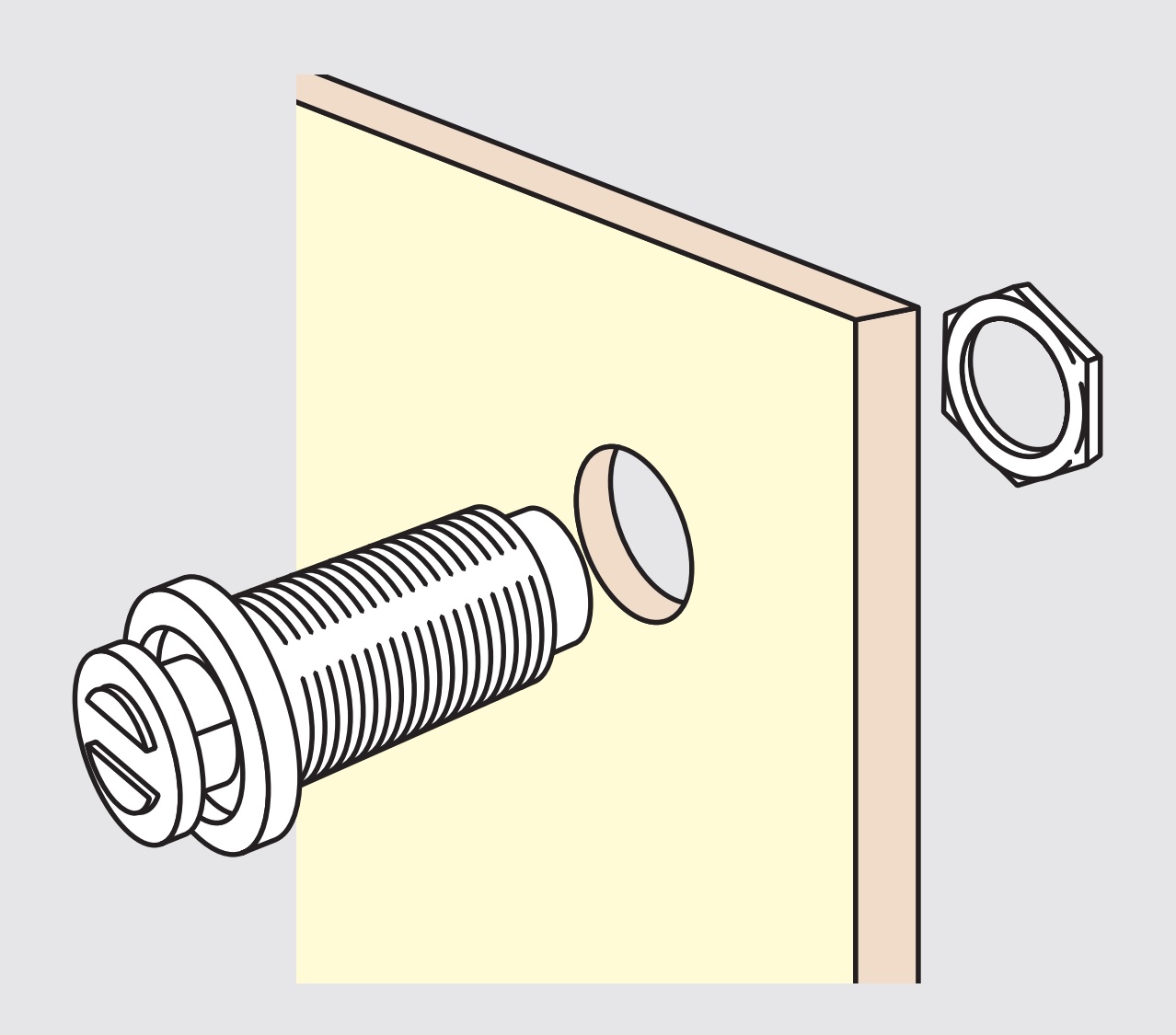 2 cierres magnéticos, con rosca M11, incl. tuerca M11 y placa de acoplamiento, PM-4N HB. Abridor de puerta push-to-open para chapa, panel de madera, puerta de mantenimiento, armario metálico y mucho más, de Sugatsune / LAMP® (Japón) - Imagen 3