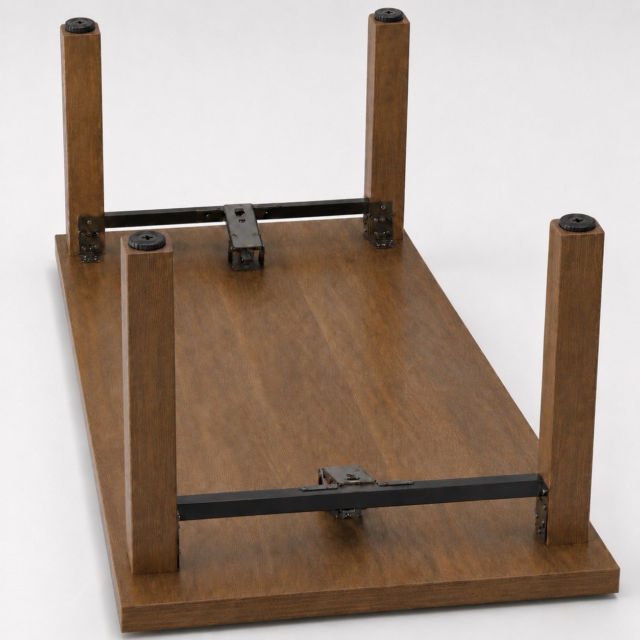 4 piezas de ajustador robusto para muebles, capacidad de carga: 600 kg (1323 lbs), superficie: negra, ⌀25 mm (63/64"), versión: con vaso Phillips para destornillador, B572-25-BK. Pie ajustable para muebles y mucho más, por Kojima (Japón) - Imagen 6