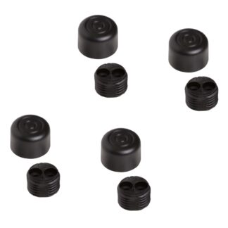 Regulador robusto de muebles de 4 piezas, B571-19-BK, diámetro: ⌀19 mm, de Kojima, capacidad de carga: 400 kg (882 lbs), negro, versión: estándar. Imagen del producto