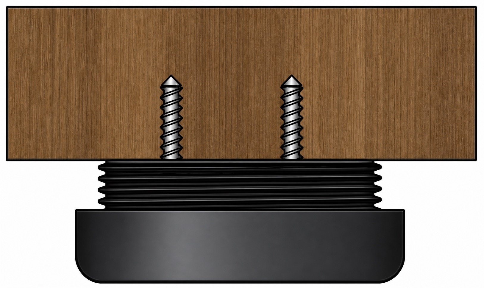 4 piezas de ajustador robusto para muebles, capacidad de carga: 800 kg (1764 lbs), superficie: negra, ⌀40 mm (1-37/64"), versión: estándar, B571-40-BK. Pie ajustable para patas de mesa, patas para muebles, patas para armarios y mucho más, por Kojima (Japón) - Imagen 3