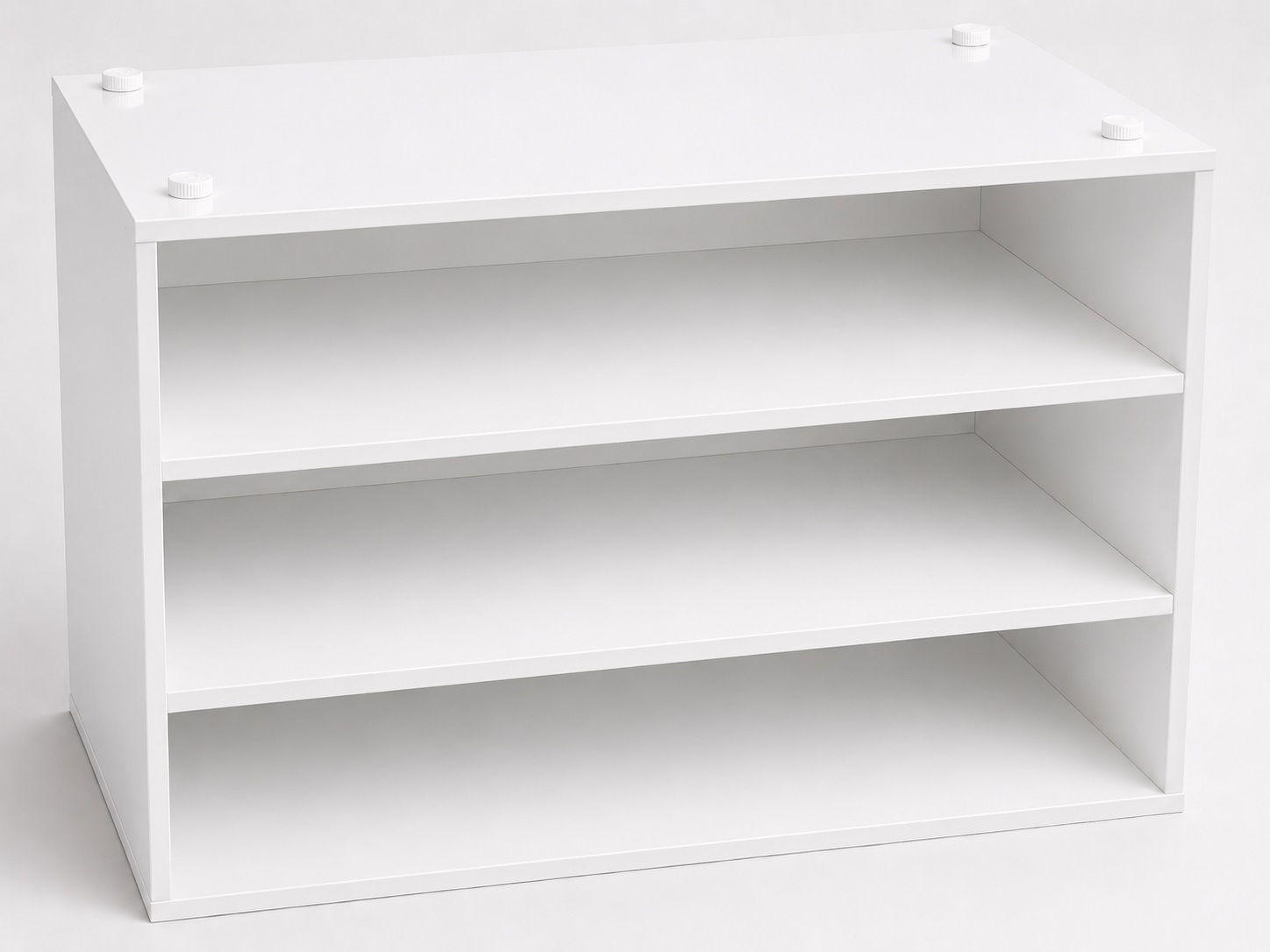 4 piezas de ajustador robusto para muebles, capacidad de carga: 800 kg (1764 lbs), superficie: blanca, ⌀40 mm (1-37/64"), versión: estándar, B571-40-WH. Pie ajustable para patas de mesa, patas para muebles, patas para armarios y mucho más, por Kojima (Japón) - Imagen 5