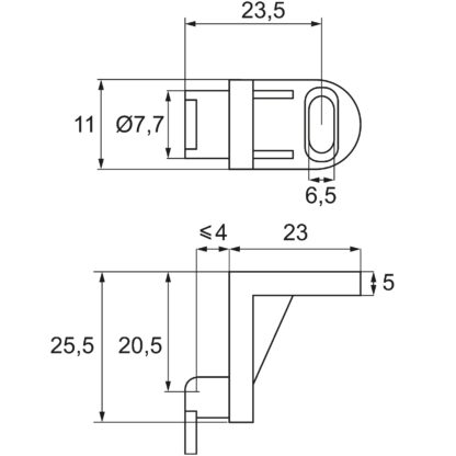 20 piezas Práctico accesorio de pared trasera para armario con gancho, de plástico, superficie: marrón, 11.05.500-0. Robusto soporte de pared trasera para la pared trasera del armario y mucho más, de SISO Dinamarca - Imagen 2