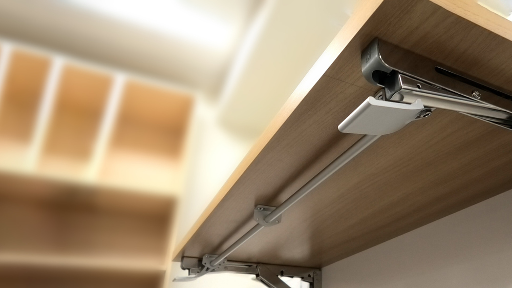 Práctica biela, versión: para dos consolas plegables, EB-907560 y EB-907572. Palanca de conexión con una sola mano para la consola plegable Robust Soft by ROCA y EB-DA, de Sugatsune / LAMP® (Japón) - Imagen 6