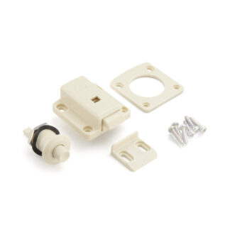 Cierre de pulsador para puertas de muebles gruesos de 22 a 25 mm SL-B251-I de Sugatsune, Ivory. Imagen del producto 