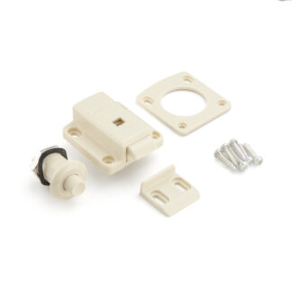Push-Knopf-Verschluss für Türdicke von 18 bis 21 mm SL-B211-I von Sugatsune, Elfenbein. Produktbild
