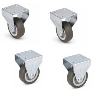 Fundidor robusto de 4 piezas, capacidad de carga: 120 kg (265 lbs), ⌀50 mm (1-31/32"), 08.12.150-1.
