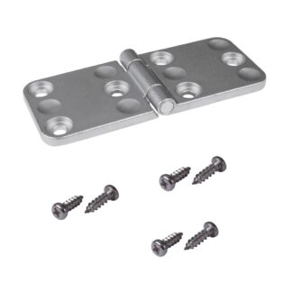 Correa robusta y resistente para muebles, incluyendo Tornillos, fabricados en acero inoxidable SCS13, acabado: mate satinado, 120 mm (4-23/32"), F136-50-RAW. Bisagra de alta resistencia para puerta extra pesada, solapa extra pesada y mucho más, por Kojima (Japón)