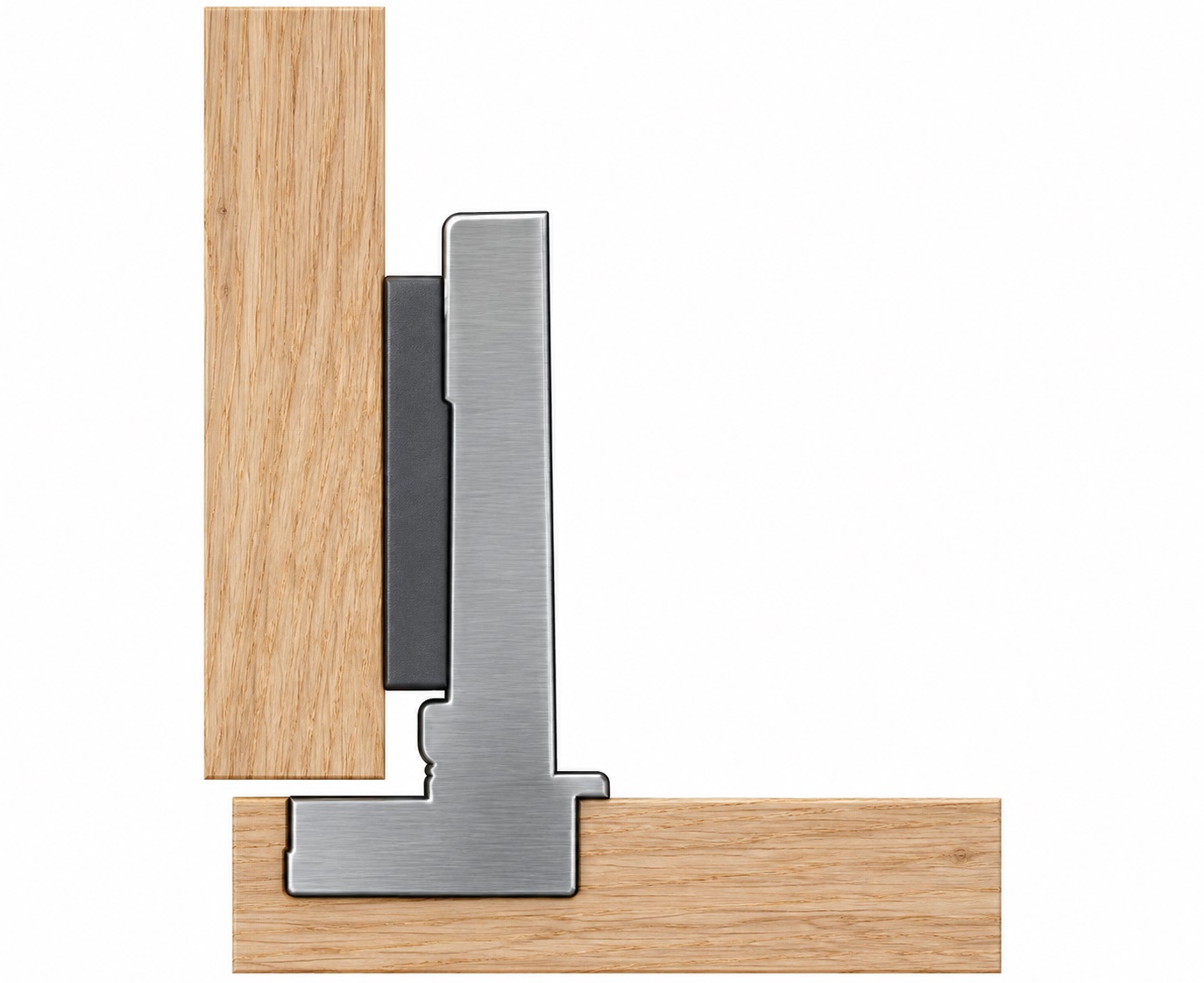 Bisagra de acero inoxidable, soporte: totalmente soportada (presente), fabricada en acero inoxidable, diseño: placa de montaje con una distancia de 2 mm, 9289590. bisagra de acero inoxidable resistente a la corrosión para muebles de exterior y mucho más, por Hettich - Imagen 3