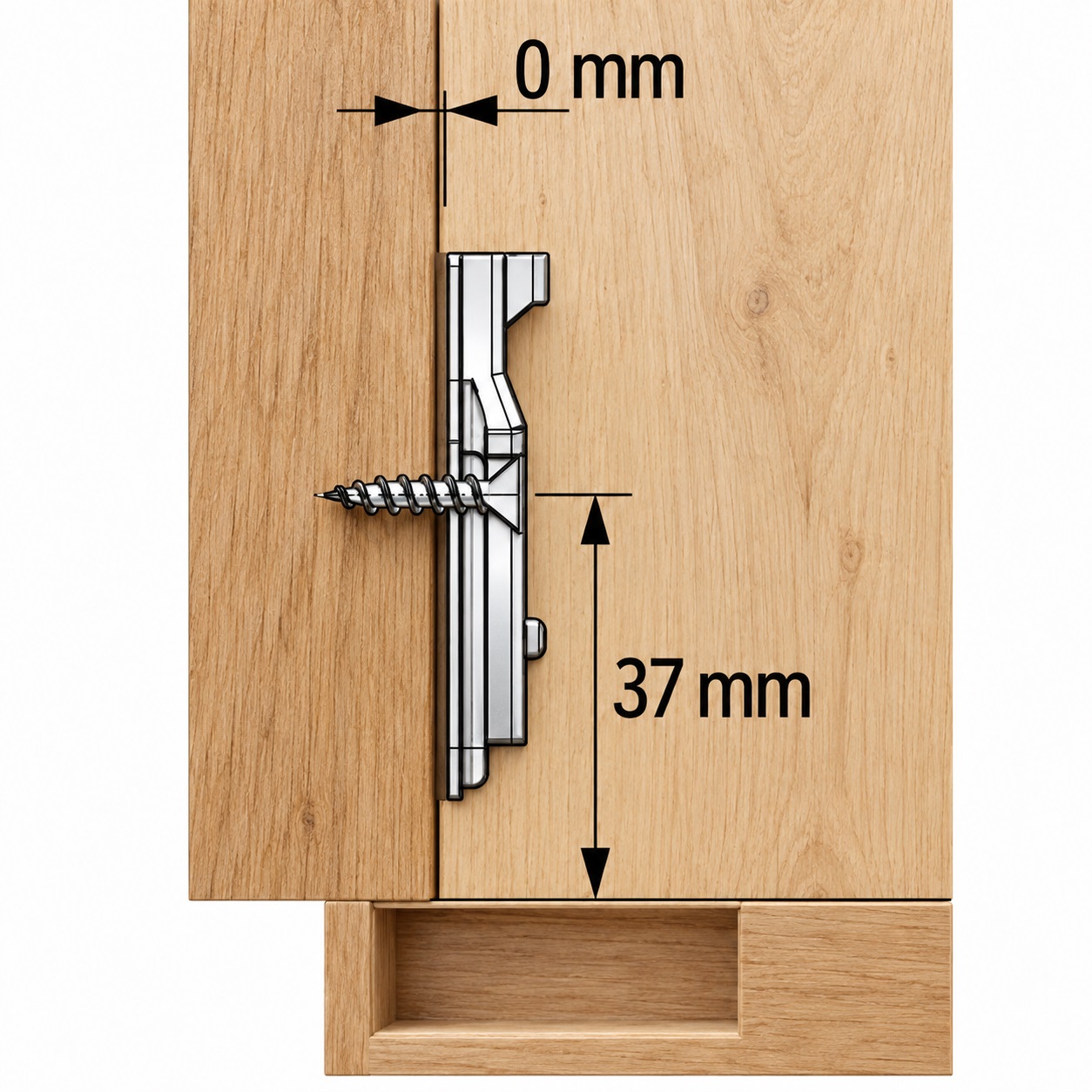 Bisagra de acero inoxidable, soporte: totalmente soportada (actual), fabricada en acero inoxidable, diseño: placa de montaje con 0 mm de distancia, 9289590. Bisagra de acero inoxidable resistente a la corrosión para muebles de exterior y mucho más, de Hettich - Imagen 3