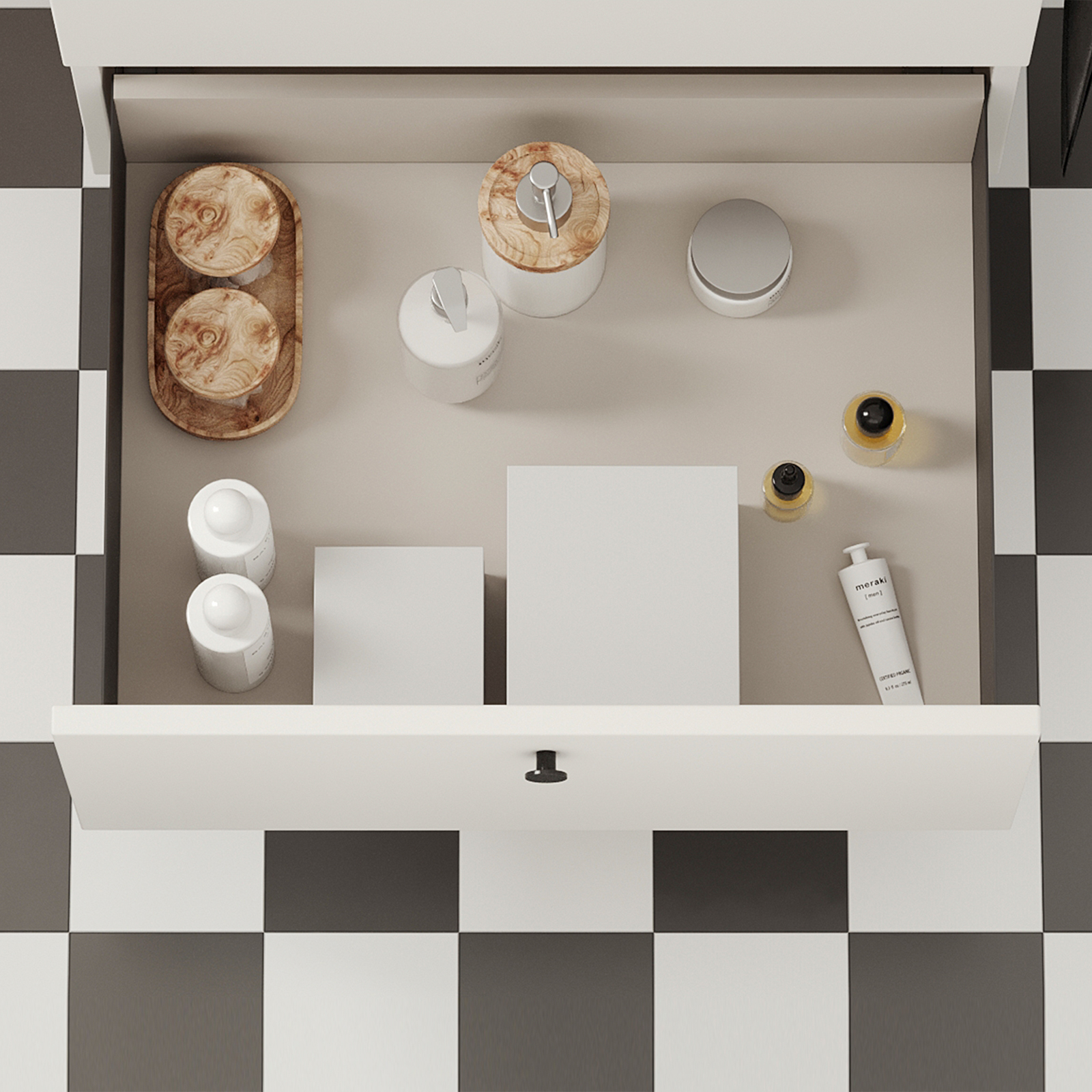 Juego de cajones, con marcos extra finos, altura: 88 mm (3-15/32"), superficie: gris antracita, 400 mm (15-3/4"), versión: extraíble parcial con cierre suave, 3275235. juego de cajones para muebles de cocina y mucho más, de EMUCA - Imagen 2