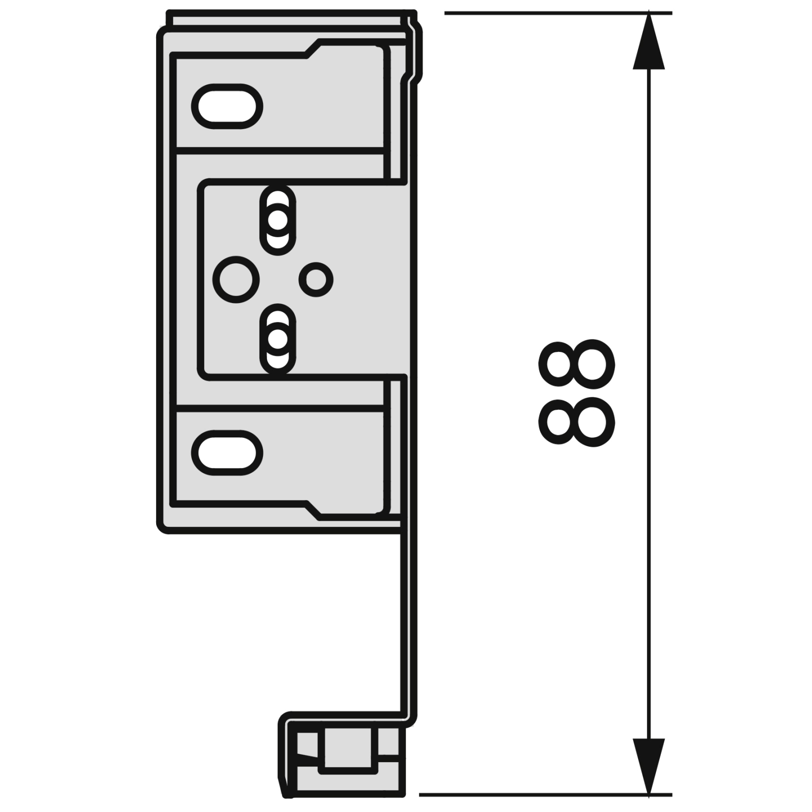 Juego de cajones, con marcos extrafinos, altura: 88 mm (3-15/32"), superficie: gris antracita, 490 mm (19-19/64"), versión: extensión completa con cierre suave, juego de cajones 3275435. para muebles de cocina y mucho más, por EMUCA - Imagen 3