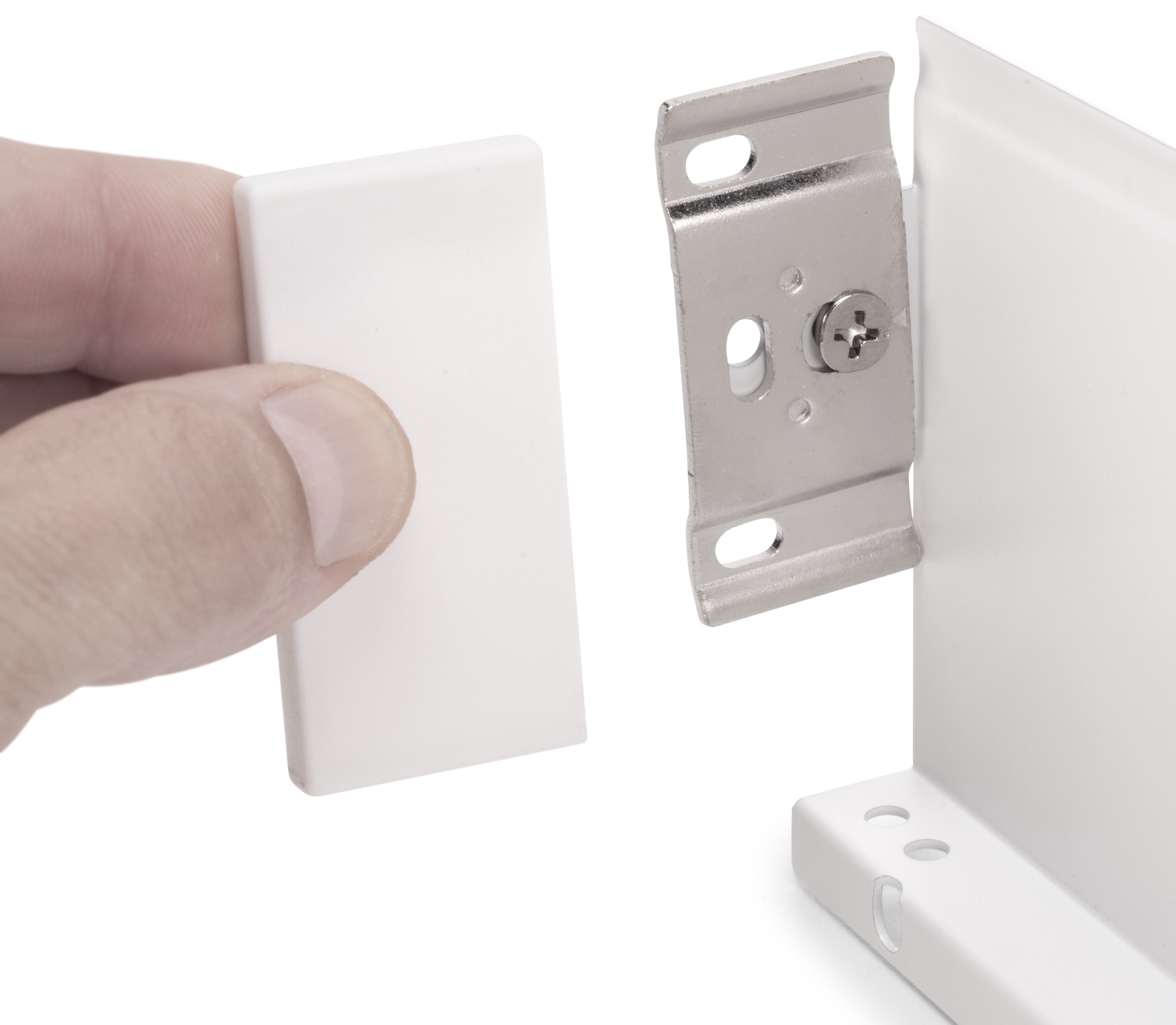 Juego de cajones, con marcos extra finos, altura del marco 88 mm (3-15/32"), superficie: blanco, 300 mm (11-13/16"), versión: extraíble parcial con cierre suave, 3275012. Práctico juego de cajones para muebles de cocina y mucho más, de EMUCA - Imagen 2