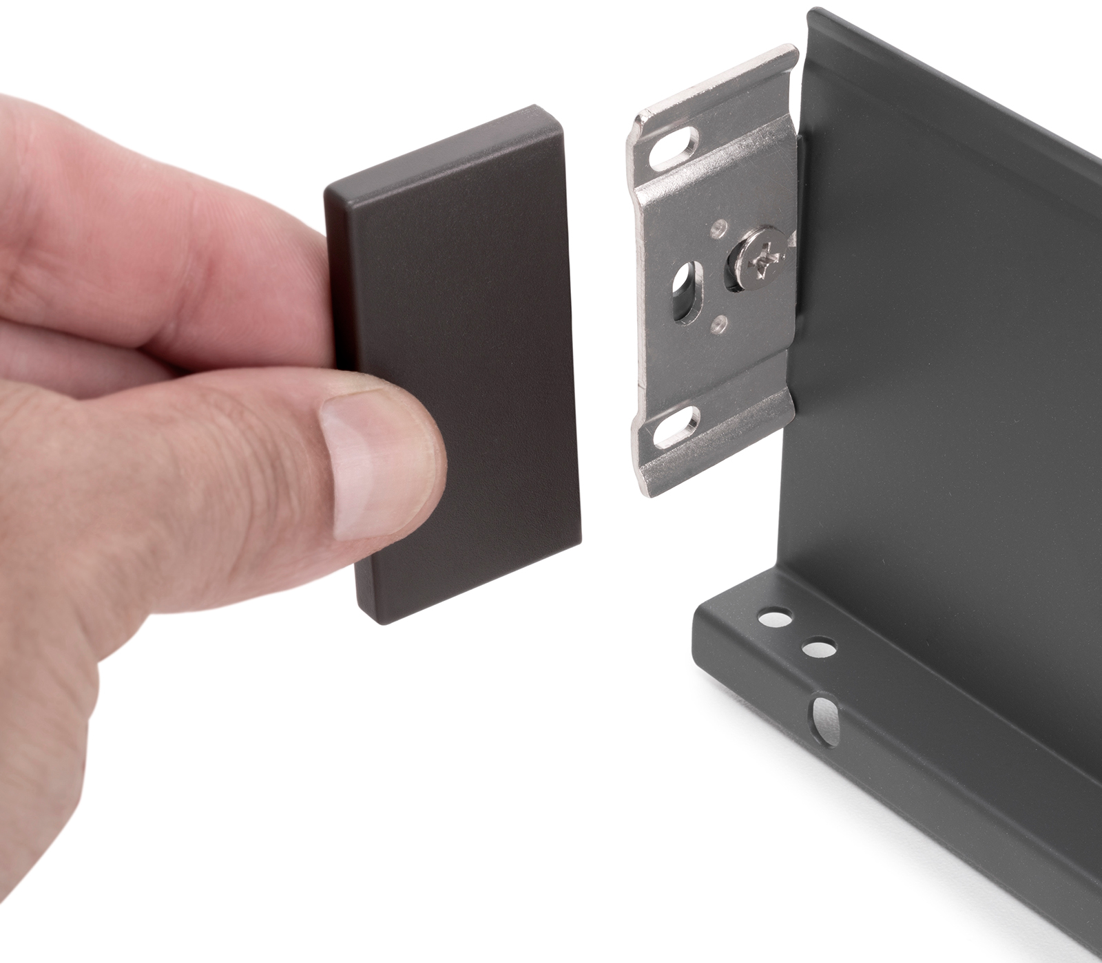 Juego de cajones, con marcos extra finos, altura del marco 88 mm (3-15/32"), superficie: gris antracita, 300 mm (11-13/16"), versión: extraíble parcial con cierre suave, 3275035. juego de cajones para muebles de cocina y mucho más, de EMUCA - Imagen 6