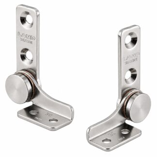 Conjunto de 2 bisagras de fricción (izquierda + derecha), par motor: 6 N·m, HG-TB30. 2 bisagras de fricción de alta calidad para tapas de dispositivos, solapas de muebles, carcasas de monitores y mucho más, por Sugatsune / LAMP® (Japón)