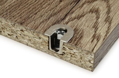 20 piezas de conexión excéntrica estable ⌀20 mm con brida y carcasa exterior de garra para un espesor de placa de 19 mm (3/4"), fabricada en Zamak, 8070907. Conector excéntrico robusto para la conexión de muebles y mucho más, de EMUCA - Imagen 6