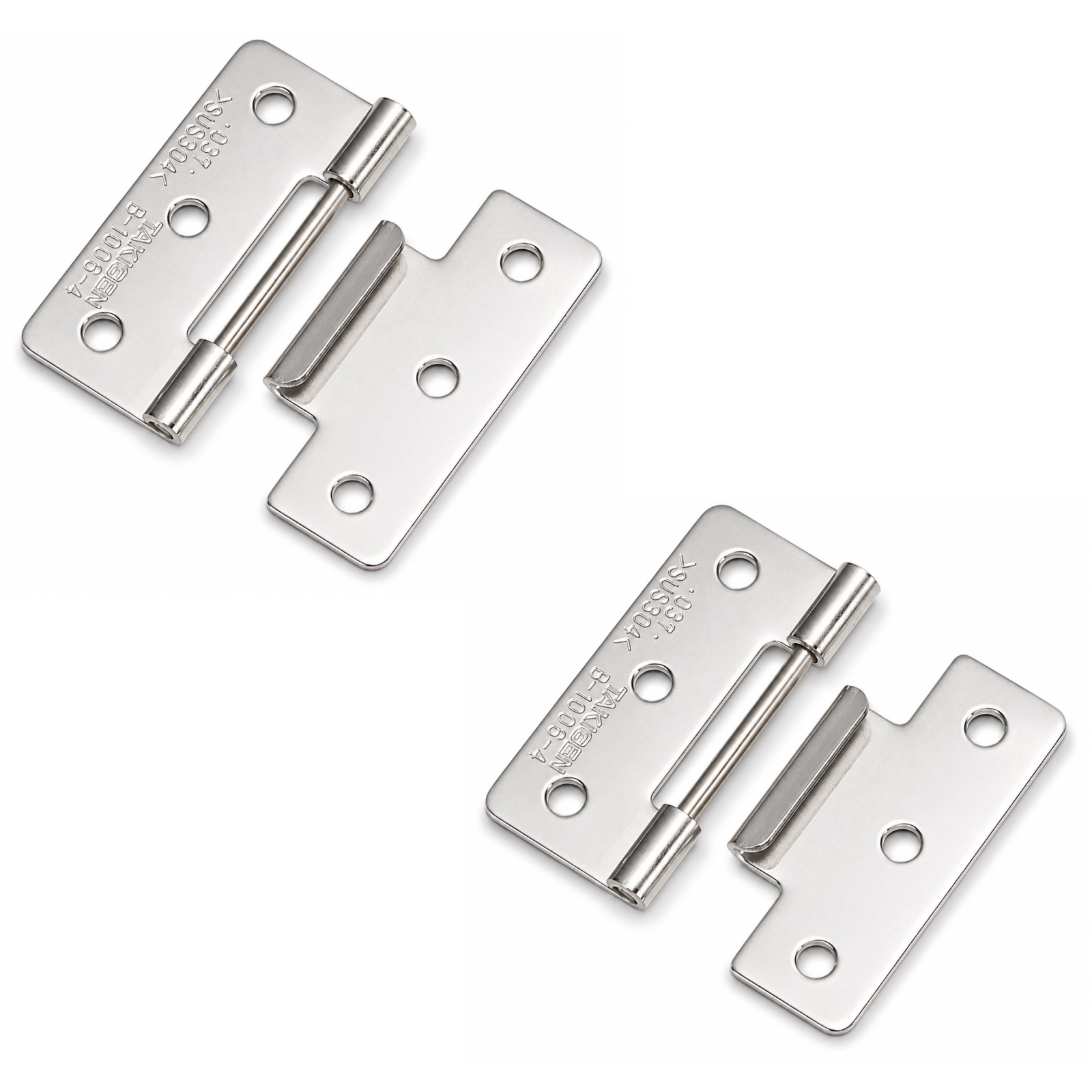 2 piezas de bisagra enchufable de alta calidad, B-1006-4, altura: 36 mm, de TAKIGEN, capacidad de carga: 3 kg (7 lbs). Imagen del producto