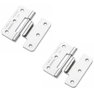 2 piezas de bisagra enchufable de alta calidad, B-1006-3, altura: 40 mm, de TAKIGEN, capacidad de carga: 4 kg (9 lbs). Imagen del producto