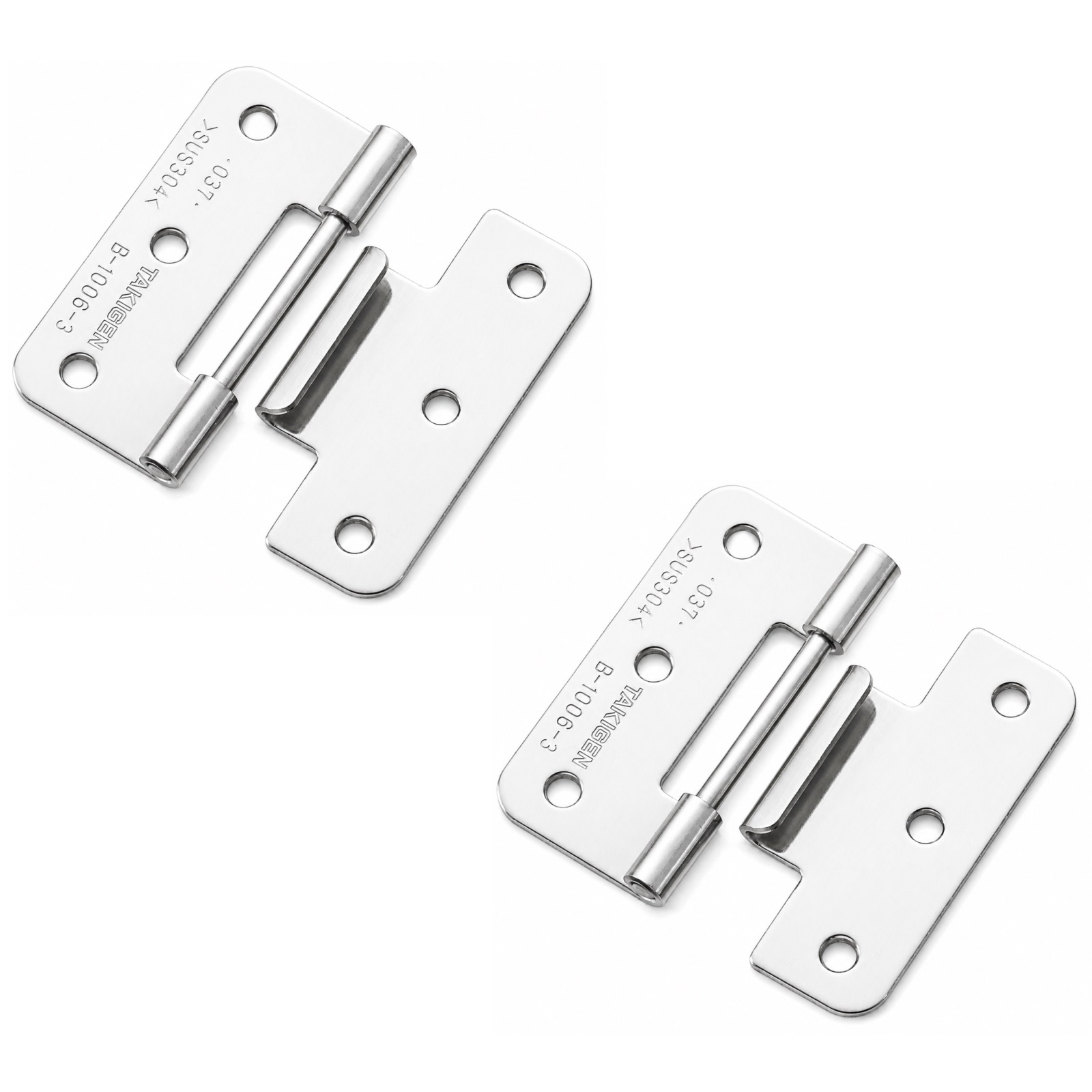 2 piezas de bisagra enchufable de alta calidad, B-1006-3, altura: 40 mm, de TAKIGEN, capacidad de carga: 4 kg (9 lbs). Imagen del producto