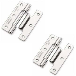 2 piezas de bisagra enchufable de alta calidad, B-1006-2, altura: 50 mm, de TAKIGEN, capacidad de carga: 6 kg (14 lbs). Imagen del producto