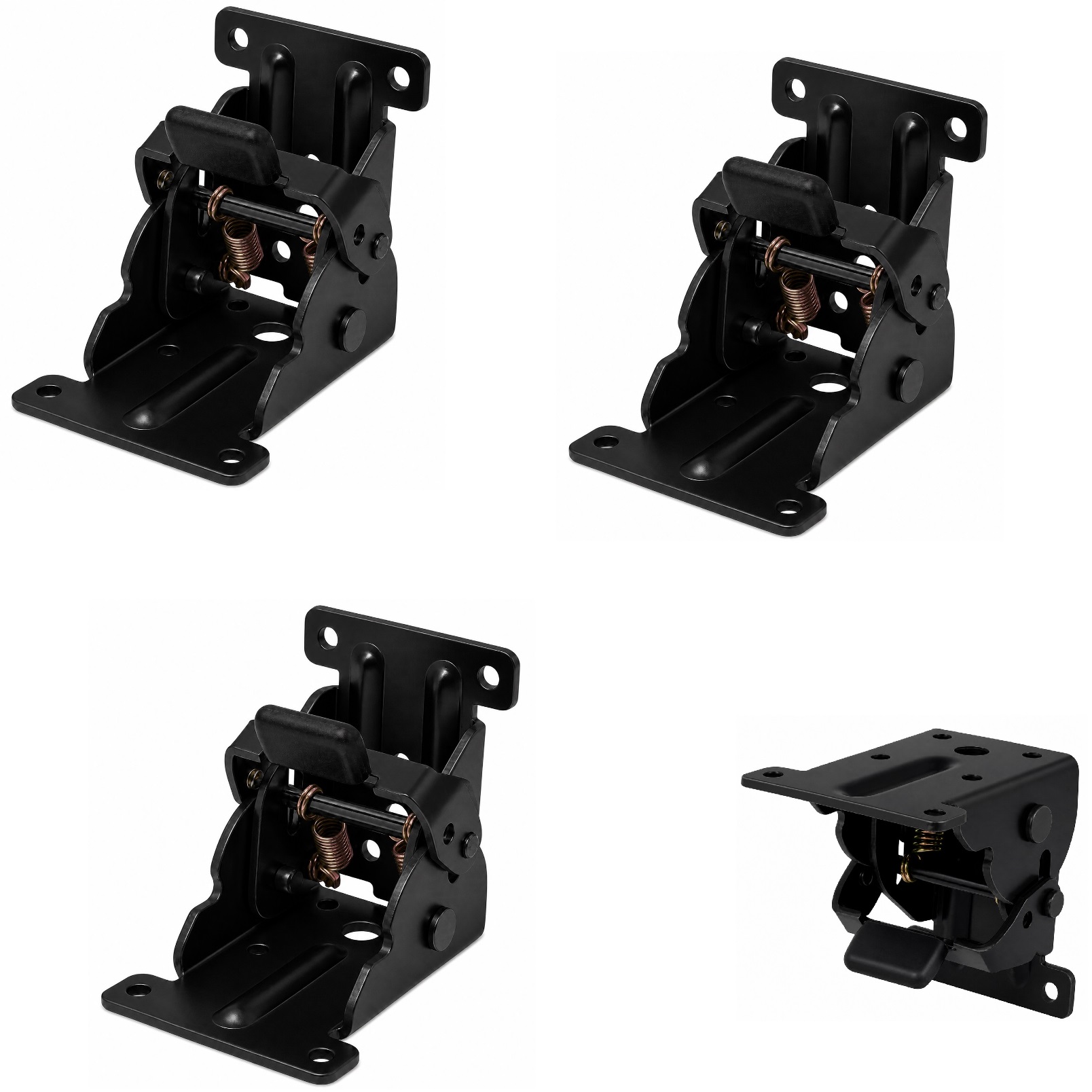 4 piezas Robust folding leg per patas, B205-KTL-BK, de Kojima, negro. Imagen del producto