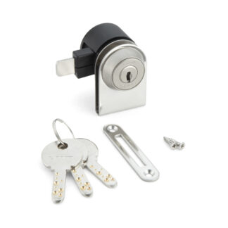 Cerradura de palanca, para puertas de cristal, con llave similar 1300GL-D, por Sugatsune / LAMP (Japón)