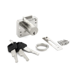 Cerradura del armario, con llave diferente 2550-24-DN-MK-B, por Sugatsune / LAMP (Japón)