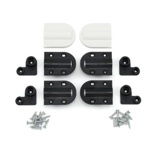 Bisagra amortiguadora, con cubierta, HG-JHM20-80WT blanca, por Sugatsune / LAMP (Japón)