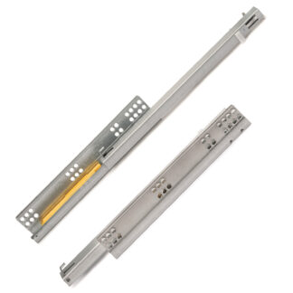 Guías bajo el suelo, 3123105, 300 mm (11-13/16"), de EMUCA, capacidad de carga: 25 kg (56 lbs), versión: extensión parcial con push-to-open. Imagen del producto