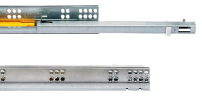 Guías bajo el suelo, capacidad de carga: 25 kg (56 lbs), 400 mm (15-3/4"), Diseño: Extensión parcial con push-to-open, 3123305. Extraíbles bajo el suelo de alta calidad para cajones de madera, estantes de madera y mucho más, de EMUCA - Imagen 4