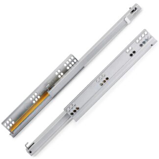 Guías bajo el suelo, 3019205, 350 mm (13-25/32"), de EMUCA, capacidad de carga: 25 kg (56 lbs), versión: extensión parcial con cierre suave. Imagen del producto