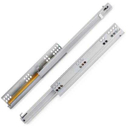 Guías bajo el suelo, 3019205, 350 mm (13-25/32"), de EMUCA, capacidad de carga: 25 kg (56 lbs), versión: extensión parcial con cierre suave. Imagen del producto