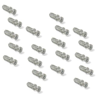 20 piezas de robusto tornillo de conexión para diámetro ⌀6 mm, de Zamak, 8 mm (5/16"), 8084001. Robusto pasador excéntrico para la conexión de muebles y mucho más, de EMUCA