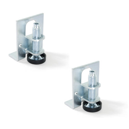 2 piezas robusto pie ajustable con soporte de montaje, fabricado en acero, capacidad de carga: 120 kg (265 libras), 3016805. Regulador de altura estable para armarios, muebles de cocina, muebles industriales y mucho más, de EMUCA