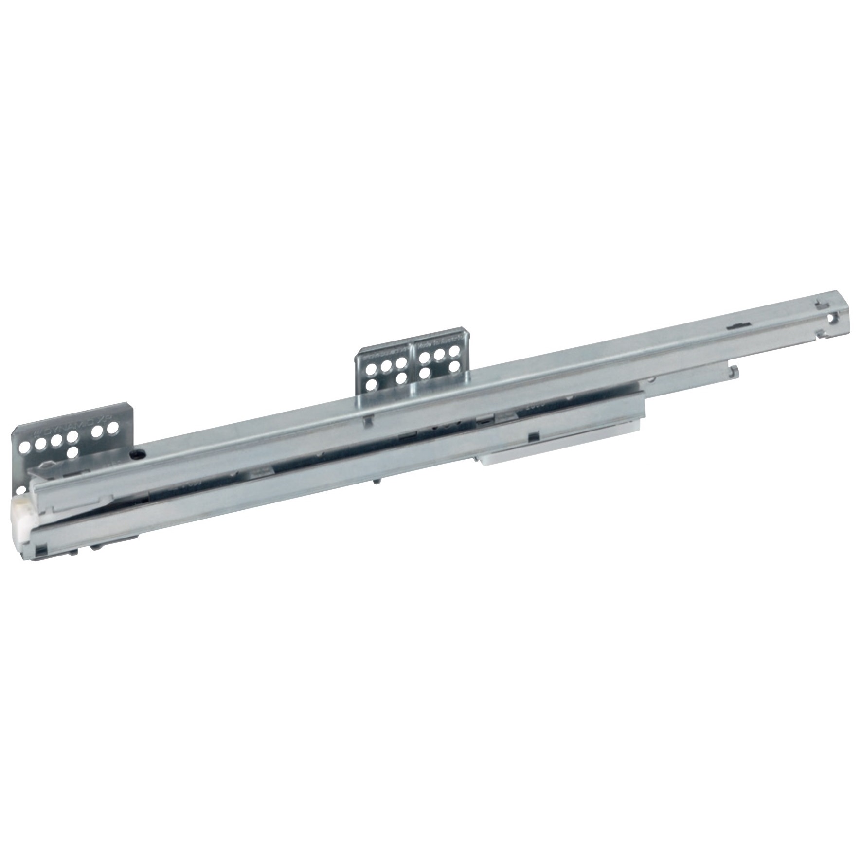 Guía de extensión completa DWD-XP, capacidad de carga: 40 kg (89 lbs), superficie: galvanizada, 500 mm (19-11/16"), versión: izquierda, F091075477. Rail para cajones, reemplazo, reparación y mucho más, fabricante: GRASS