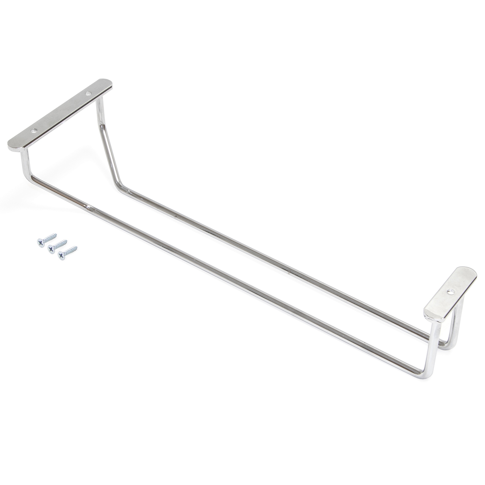 Soporte para copas de vino de alta calidad, de acero, superficie: cromado, 340 mm (13-25/64"), 8938011. Práctico colgador de vasos para copas de vino, copas de champán, copas de cóctel, copas de coñac, copas y mucho más, by EMUCA